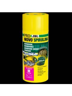   JBL ProNovo Spirulina Flakes - pehelytáp (M-es méret) növény/algaevő akváriumlakók részére (8-20cm) 250ml/40g