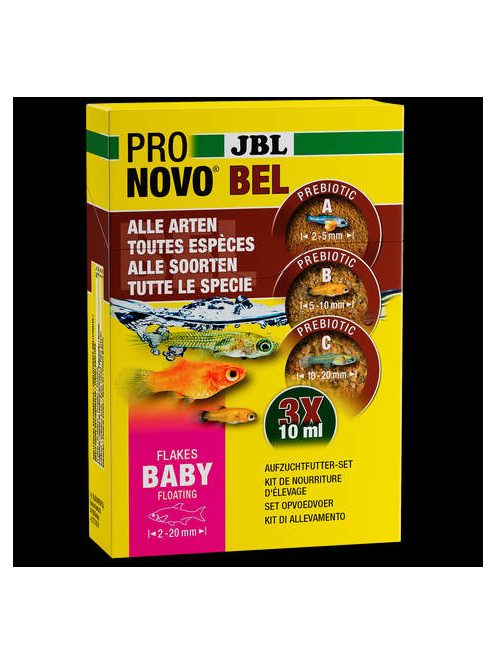 JBL ProNovo Bel Flakes Baby - Eledel fiatal halak részére (2-20mm) 3x10ml