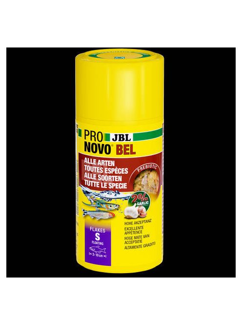 JBL ProNovo Bel Flakes S - Akváriumi alaptáppehely (S-es méret) minden díszhalhoz 3-10 cm-ig (20ml/18g)
