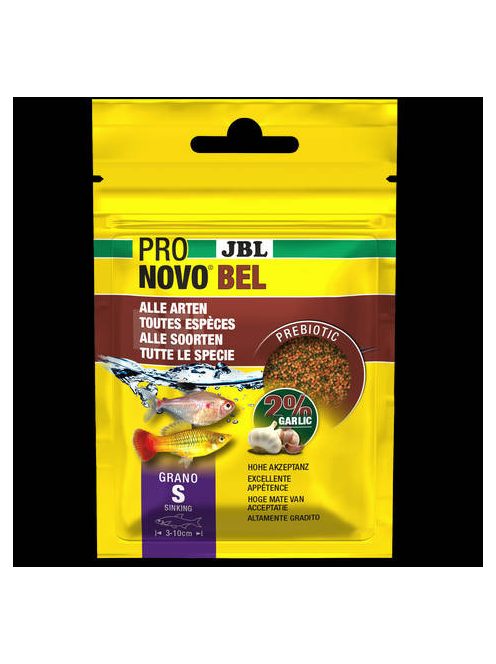 JBL ProNovo Bel Flakes S - Akváriumi alaptáppehely (S-es méret) minden díszhalhoz 3-10 cm-ig (20ml/18g)
