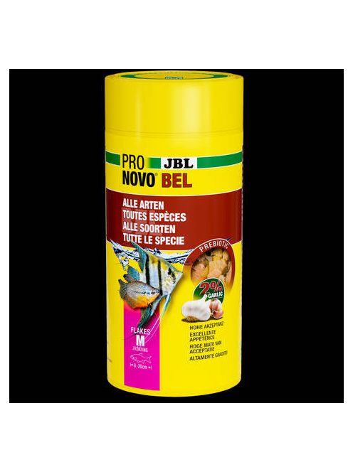JBL ProNovo Bel Flakes M - Akváriumi alaptáppehely (M-es méret) minden díszhalhoz 8-20 cm-ig (1000ml/190g)