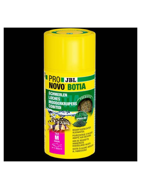 JBL Pronovo Botia Tab M - Tápláléktabletta minden 1-20 cm-es Botia és talajlakó halak részére (100ml/58g)