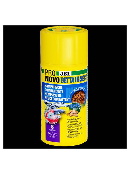 JBL Pronovo Betta Insect Stick S - Akváriumi stickek S méretben 3-10 cm-es bettákhoz (100ml/38g)