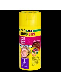   JBL Pronovo Bits Grano S - Akváriumi alaptáp granulátum korongos és egyéb igényes Dél-Amerikai sügér számára 3-10 cm-ig (250ml/120g)