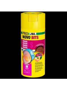   JBL Pronovo Bits Grano M - Akváriumi alaptáp granulátum korongos és egyéb igényes Dél-Amerikai sügér számára 8-20 cm-ig (250ml/120g)