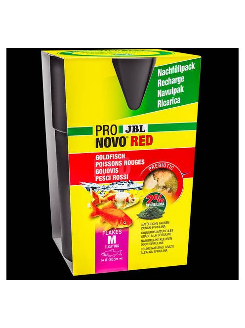 JBL ProNovo Red Flakes "M" - Akváriumi főtáppehely M-es méretű, 8-20 cm-es aranyhalakhoz (750ml/135g)