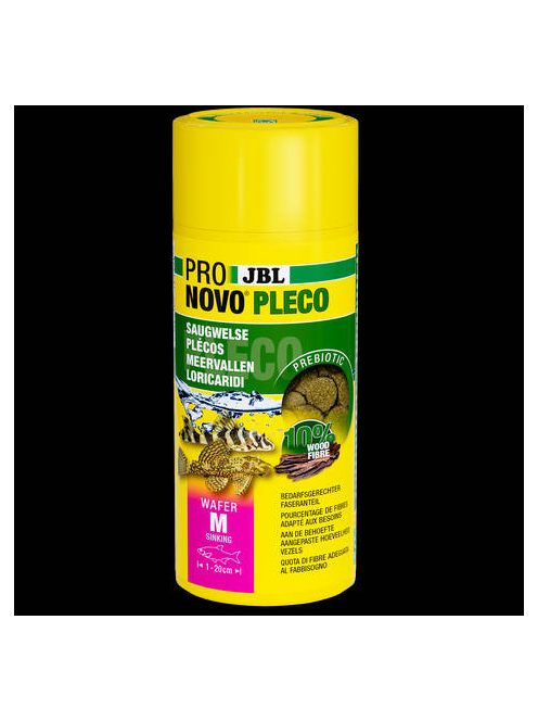JBL ProNovoPleco - Tablettás eledel (M-es méret) növényevő harcsák részére (1-20cm) 250ml/133g