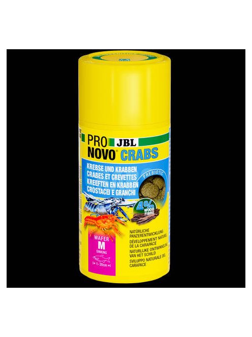 JBL ProNovo Crabs Wafer M - Akváriumi tablettaeledel  rákoknak és garnélarákoknak 1-20 cm-ig (100ml/48g)