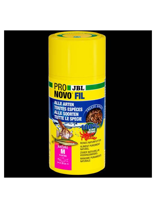 JBL ProNovo Fil - Vörös szunyoglárva díszhalak részére (3-10cm) 100ml/10g