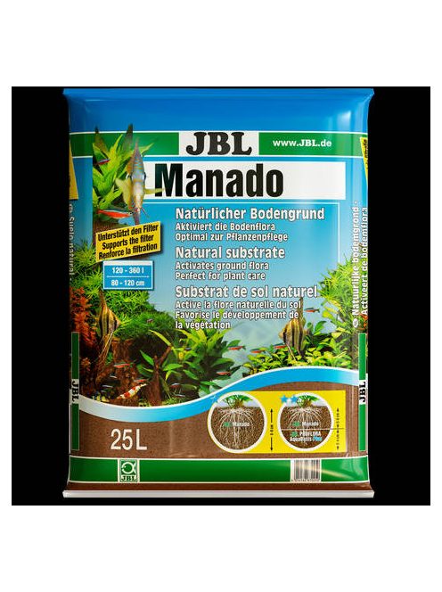 JBL Manado - természetes szubsztrát édesvízi akváriumokhoz (25 liter/0,5-2mm)