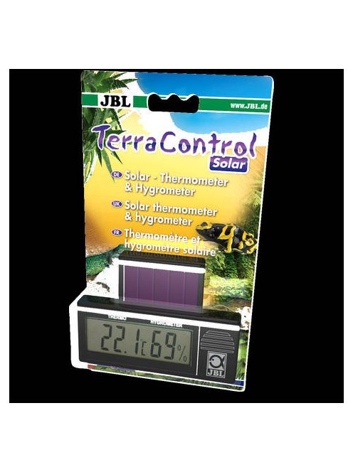 JBL Terra Controll Solar - napkollektoros hőmérő és higrométer minden terráriumhoz