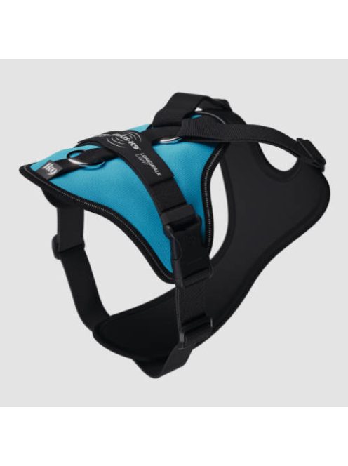 JK9 Longwalk Light kutyahám okoseszköz-tartó hámfelírattal, aquamarine, L