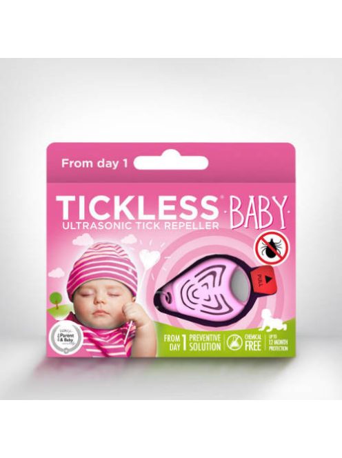 Tickless Baby - Vegyszermentes kullancsriasztó gyermekeknek - pink