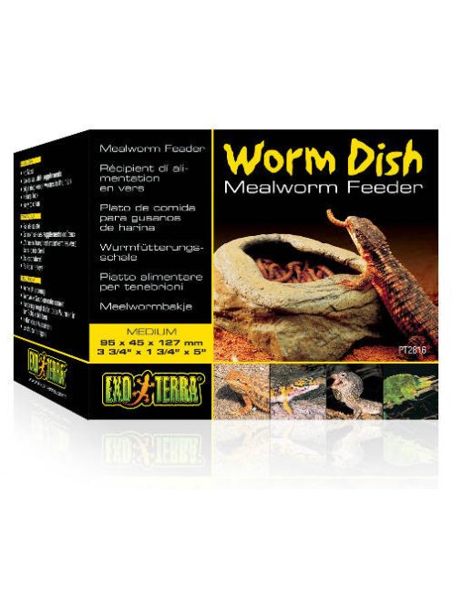 Exo-Terra Worm Dish /meal worm feeder - tál (élgyűrűvel) terráriumi állatok részére (9,5x4,5x12,7cm)