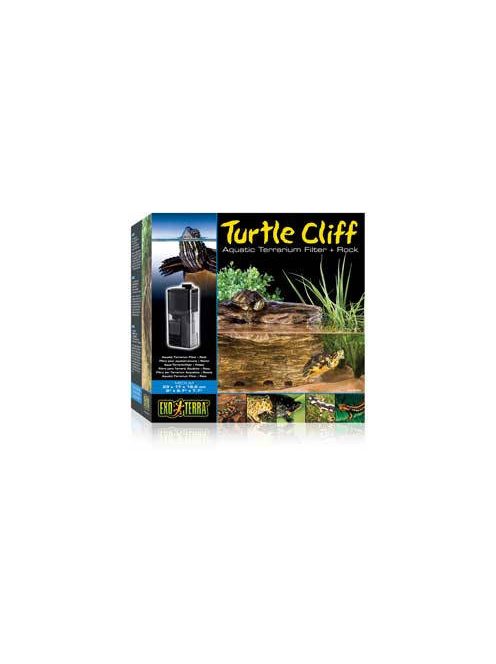 Exo-Terra Cliff Aquatic Terrarium Filter +Rock Medium - Szűrő és pihenőhely teknősterráriumba (M)