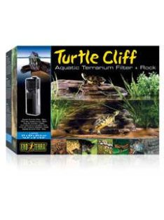   Exo-Terra Cliff Aquatic Terrarium Filter +Rock Large - Szűrő és pihenőhely teknősterráriumba (L)
