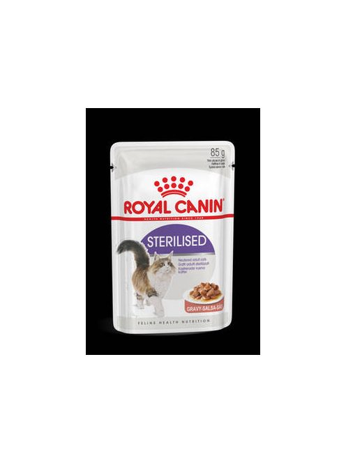 Royal Canin Feline Adult (Sterilized Gravy) - alutasakos (hús,pecsenyelé) eledel macskák részére (85g)
