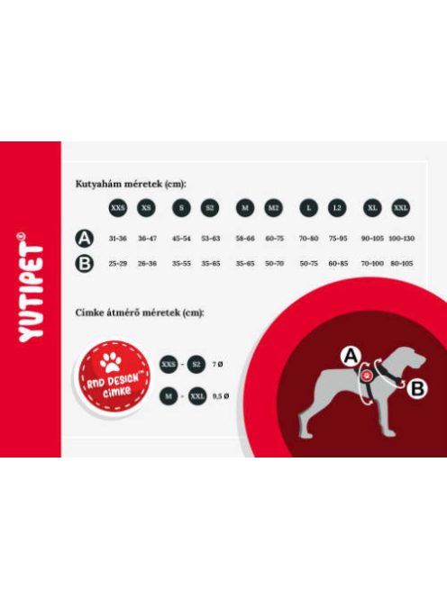 KT. Yutipet Safety Harness (L2) - hám (biztonági, narancssárga) kutyák részére (75-95cm/25mm) max:60kg