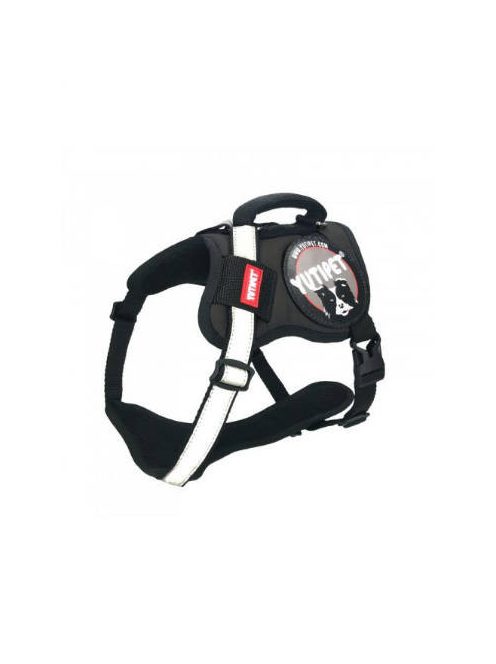 KT. Yutipet Safety Harness (M2) - hám (biztonági, fekete) kutyák részére (60-75cm/25mm) max:30kg
