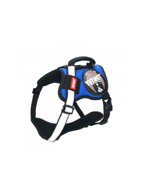 KT. Yutipet Safety Harness (M2) - hám (biztonági, kék) kutyák részére (60-75cm/25mm) max:30kg