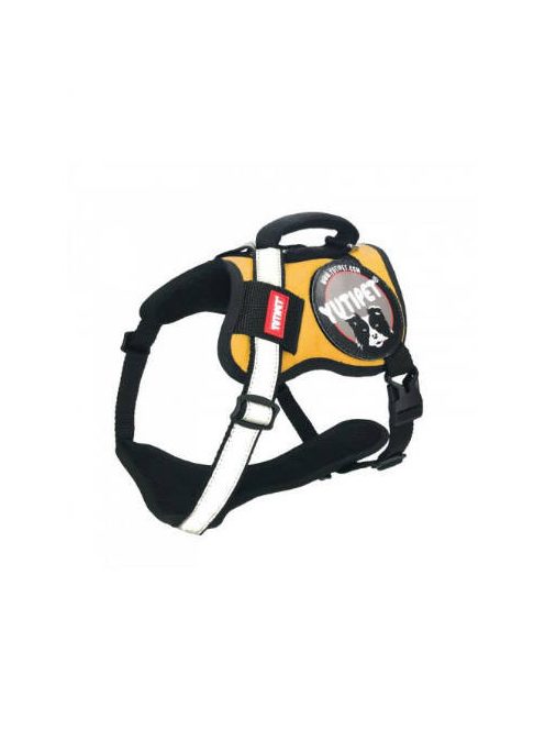 KT. Yutipet Safety Harness (M2) - hám (biztonági, sárga) kutyák részére (60-75cm/25mm) max:30kg