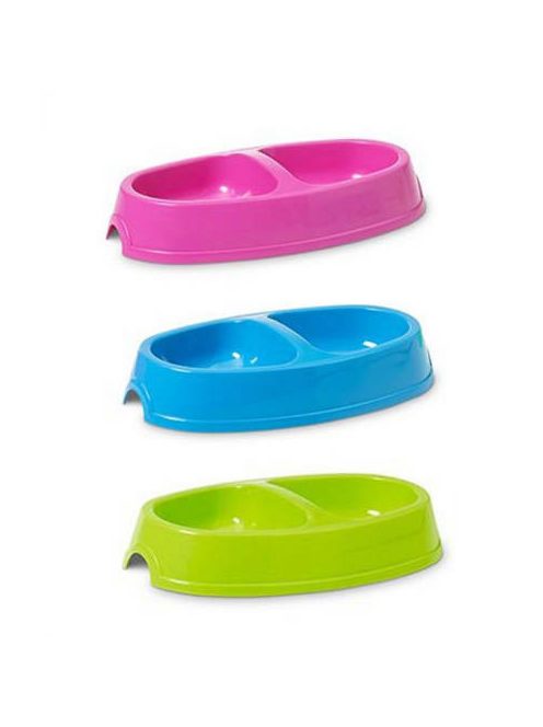 Savic Picnic Twin - Dupla tál (vegyes színekben) 2x0.4l (30.5x17cm)