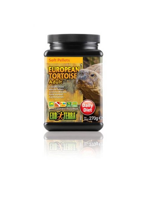 Exo-Terra Soft Pellets European Tortoise Adult - Pellet eleség európai teknős részére (270g)