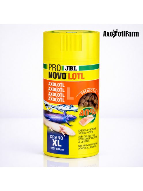 JBL PRONOVO lotl GRANO XL 250ml- Granulált alaptáp kifejlett axolotloknak