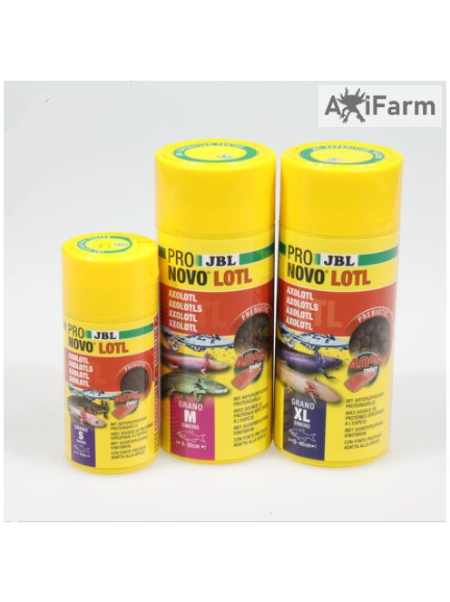 JBL PRONOVO lotl GRANO XL 250ml- Granulált alaptáp kifejlett axolotloknak